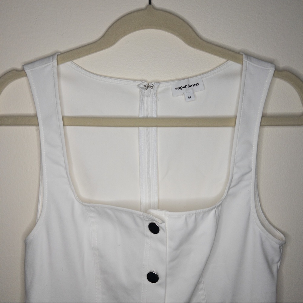 Superdown Square Neck Button Front Sleeveless Min… - image 2